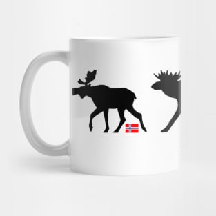 Moose in traffic Mug